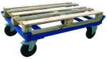 Pallet support, high 280 m. Solid wheels. 5032